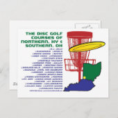 Ohio Kentucky Disk Golf Briefkaart (Voorkant / Achterkant)