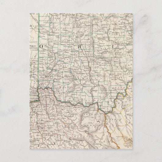 Ohio, Kentucky, Virginia Briefkaart (Voorkant)