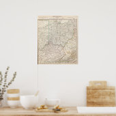 Ohio, Kentucky, Virginia Poster (Keuken)