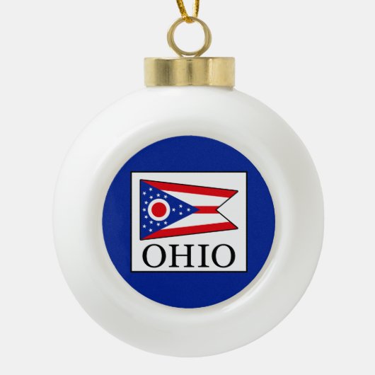 Ohio Keramische Bal Ornament (Voorkant)