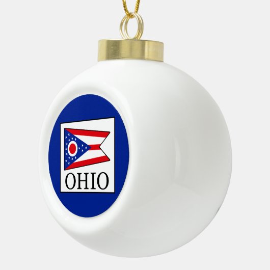 Ohio Keramische Bal Ornament (Rechts)