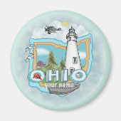 Ohio Lighthouse magneet (Voorkant)