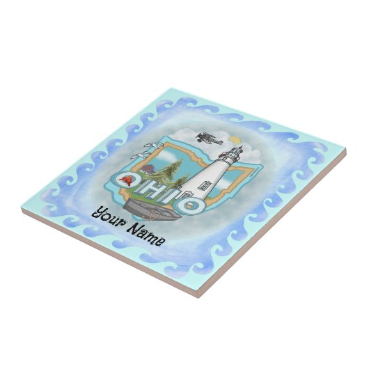 Ohio Lighthouse tegel Tegeltje (Zijkant)