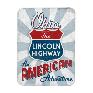 Ohio Lincoln Highway  America Magneet