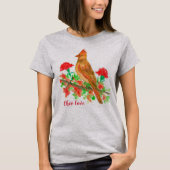 Ohio Love Cardinal State Bird T-shirt (Voorkant)