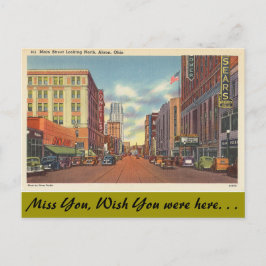 Ohio, Main Street, Akron Briefkaart