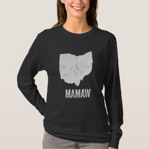 Ohio Mamaw Ohio Silhouette State Coolest Oma T-shirt