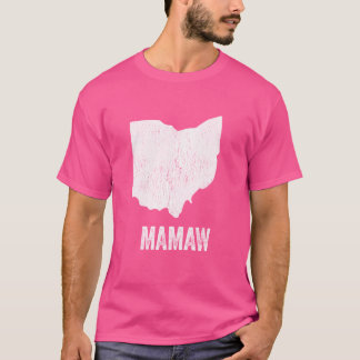 Ohio Mamaw Ohio Silhouette State Coolest Oma T-shirt