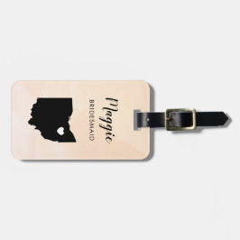 Ohio Map Bagagelabel, Wedding Party Welcome Bagagelabel