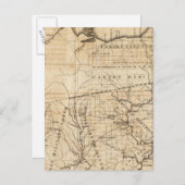 Ohio Map Briefkaart (Voorkant / Achterkant)