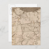 Ohio Map door Arrowsmith Briefkaart (Voorkant / Achterkant)