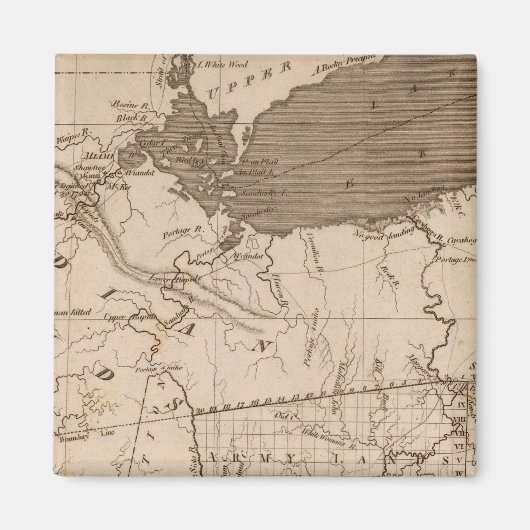 Ohio Map door Arrowsmith Magneet (Voorkant)