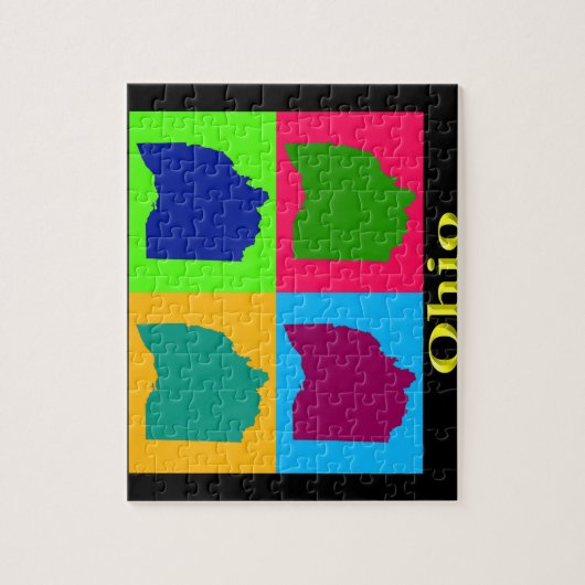 Ohio Map Legpuzzel (Verticaal)