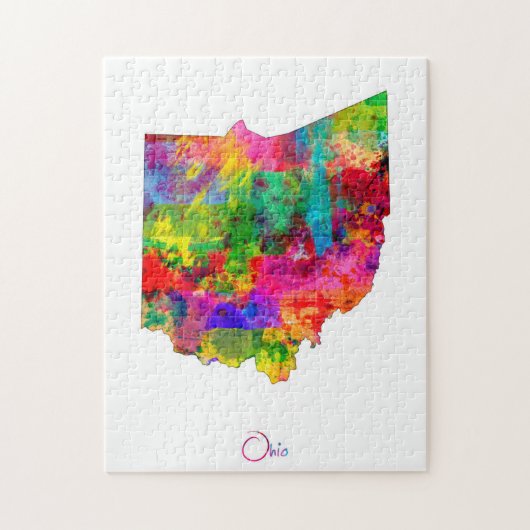Ohio Map Legpuzzel (Verticaal)