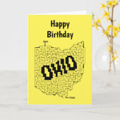 Ohio Maze Puzzle Kaart (Gele Bloem)