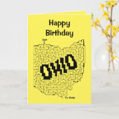 Ohio Maze Puzzle Kaart (Gele Bloem)
