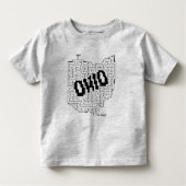 Ohio Maze Puzzle Kinder Shirts (Voorkant)