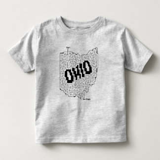Ohio Maze Puzzle Kinder Shirts
