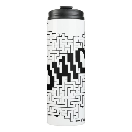 Ohio Maze Puzzle Thermosbeker (Voorkant)