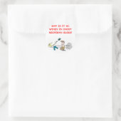 ohio michigan-grap ronde sticker (Tas)