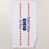 OHIO - Mijn thuisland - Verenigde Staten; Rode en  Strandlaken (Voorkant)