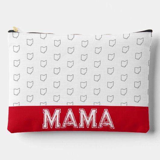 Ohio Moeder Moederdag Grijs en Wit Etui (Voorkant)