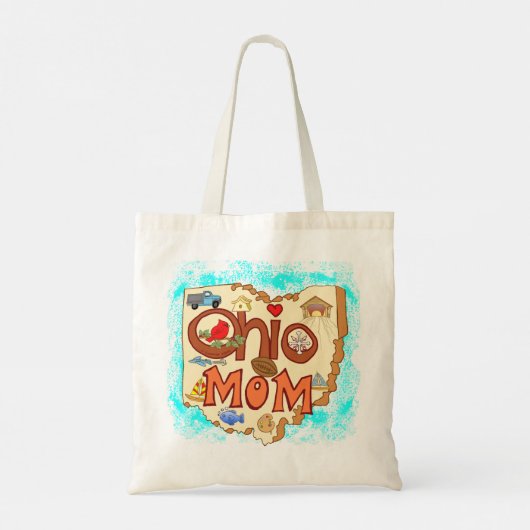 Ohio Mom custom Tote Bag (Achterkant)