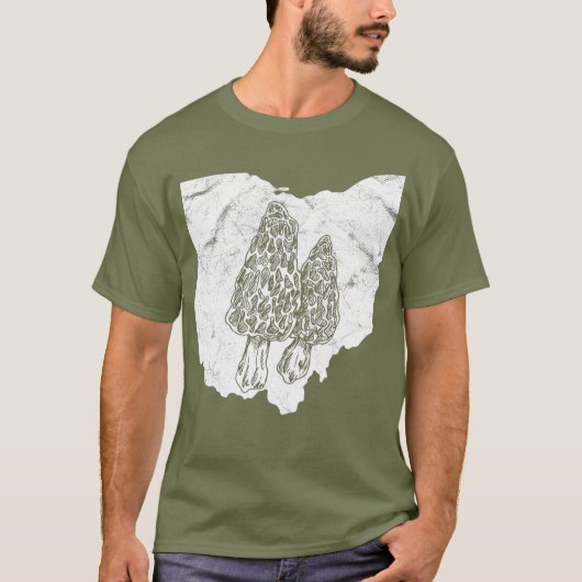 Ohio Morel paddenstoel jagen T-shirt (Voorkant)