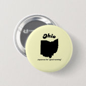 Ohio Motto - Japans voor goedemorgen Ronde Button 5,7 Cm (Voorkant /achterkant)