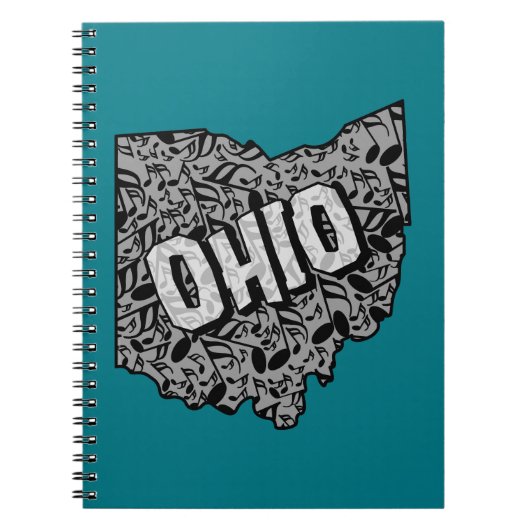 Ohio-Muzieknoten Notitieboek (Voorkant)