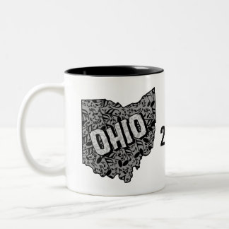 Ohio-Muzieknoten Tweekleurige Koffiemok