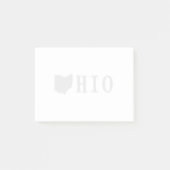 Ohio-naam met State Shaped Letter Post-it® Notes (Voorkant)