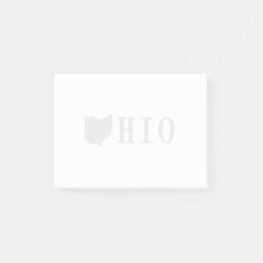 Ohio-naam met State Shaped Letter Post-it® Notes (Voorkant)