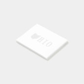 Ohio-naam met State Shaped Letter Post-it® Notes (Schuin)