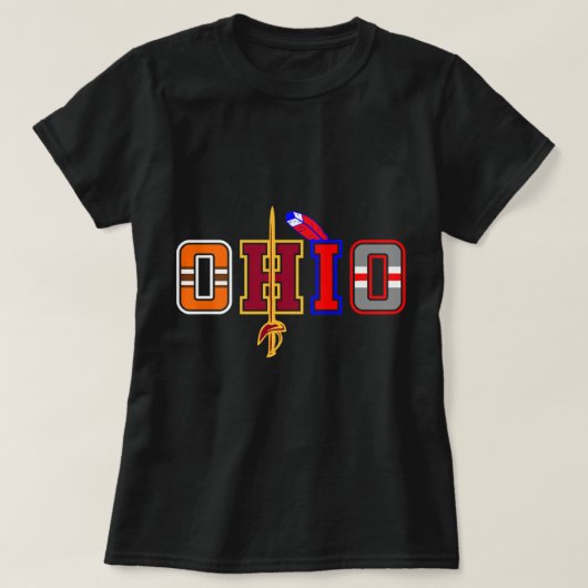Ohio neemt het shirt Ohio tegen Ohio over (Design voorkant)