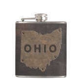 Ohio nep leer monogram heupfles (Voorkant)