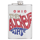 Ohio Nickname Word Art Heupfles (Voorkant)
