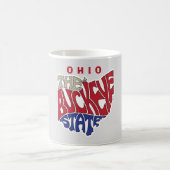 Ohio Nickname Word Art Koffiemok (Center)