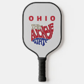 Ohio Nickname Word Art Pickleball Paddle (Voorkant)