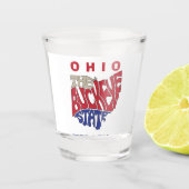 Ohio Nickname Word Art Shot Glas (Voorkant)