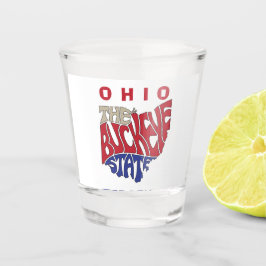 Ohio Nickname Word Art Shot Glas