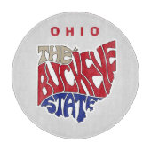 Ohio Nickname Word Art Snijplank (Voorkant)
