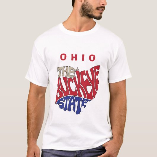 Ohio Nickname Word Art T-shirt (Voorkant)