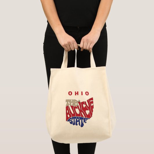 Ohio Nickname Word Art Tote Bag (Voorkant (product))