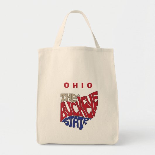 Ohio Nickname Word Art Tote Bag (Voorkant)
