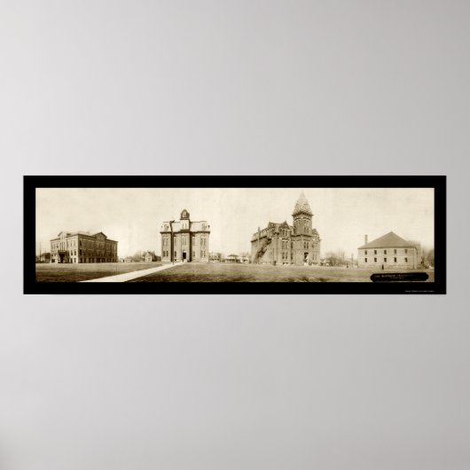 Ohio Northern University Ada Foto 1912 Poster (Voorkant)