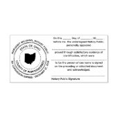 Ohio Notaris publieke erkenningsstempel Zelfinktende Stempel (Design)