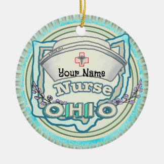Ohio Nurse Keramisch Ornament