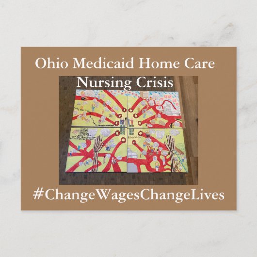 Ohio Nursing Crisis Briefkaart (Voorkant)