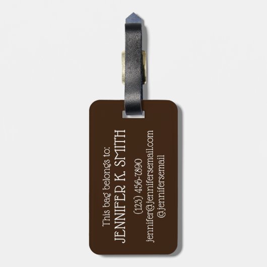 Ohio OH Peanut Butter Buckeye Eye Nut Snoep Bagagelabel (Achterkant verticaal)